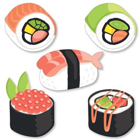 Big Dot of Happiness Let’s Roll - Sushi - Favor Gift Boxes - Japanese Party  Large Pillow Boxes - Set of 12