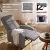 LACOO Corduroy Recliner Chair Padded Club Chair - 3 of 4