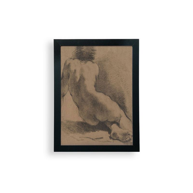 9&#34; x 12&#34; Seated Boy Seen From The Back Giovanni Francesco Barbieri Frame Wall Art - Deny Designs, 1 of 6