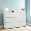 6 Drawer Dresser Storage Cabinet, Modern Wood Sideboard Buffet with Concealed Handles for Bedroom, Living Room, Entryway - 2 of 4