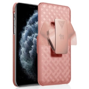Nakedcellphone Case with Stand and Screen Protector and Belt Clip Holster for iPhone 11 - 1 of 4