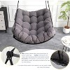 Whisen 1-Person Outdoor Indoor Hanging Hammock Chair Swing with Cushion for Patio, Porch, Bedroom, Garden, Courtyard, Balcony - 3 of 4