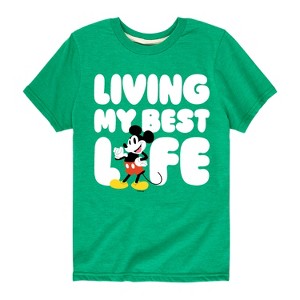 Boys' - Disney - Living My Best Life Short Sleeve Graphic T-Shirt - 1 of 4