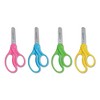 Westcott For Kids Scissors, Blunt Tip, 5" Long, 1.75" Cut Length, Assorted Straight Handles, 12/Pack - 2 of 4