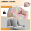 Bean Bag Chairs for Kids, 39 Inch Bean Bag Sofa with Sponge Filler, Large Beanbag Sofa Chair with Backrest and Armrest, Soft Fluffy Reading Chair - 2 of 4