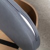 Bellura Pet - Luxurious Dark Grey Velvet Cushion Dog Bed with Walnut Details and Scandinavian Style Elevated Sofa Design - 3 of 4