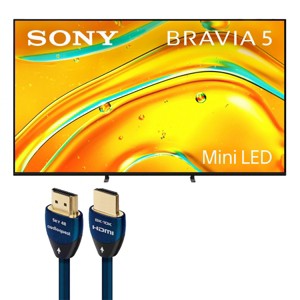 Sony BRAVIA 5 55 Inch Mini LED 4K HDR Google TV (2025) with AudioQuest SKY 3m HDMI Cable - 1 of 4