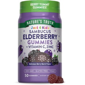 Nature's Truth Kids' Elderberry Gummies | 50 Count | With Zinc and Vitamin C - 1 of 4