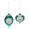 Green Glass Reflector Ornaments – Set of 12 - 2 of 4