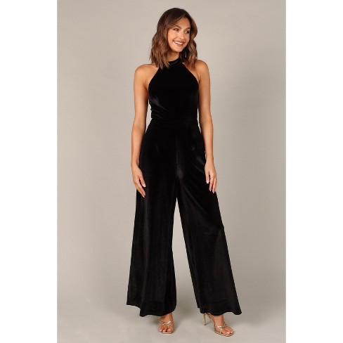 Petal And Pup Aria Velvet Jumpsuit Black M Target