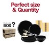 Smarty Had A Party Black Flat Round Plastic Tableware Set - 120 Sets - 3 of 4