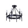 Craftmade Lighting 6 - Light Semi-Flush Mount in  Flat Black - 3 of 4