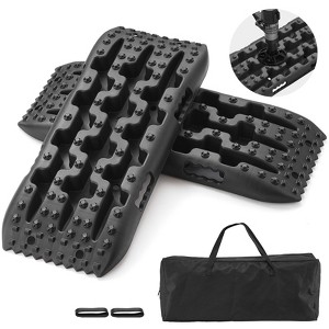 VEVOR 10 TON Traction Boards with PP Material, Recovery Boards for Off-road Vehicles/Cars/Pickups/SUVs/RVs, Pair Tire Traction Mats on Snow, Black - 1 of 4