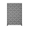 MAYEERTY Metal Privacy Screens Outdoor and Indoor Divider with Free Standing Decorative Privacy Screen for Balcony Black - 4 of 4