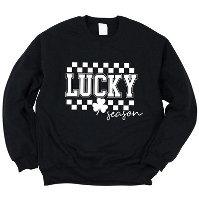 Simply Sage Market Women's Graphic Sweatshirt Lucky Season Checkered
