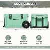 Hooure 26 in. Cooler with Wheels, Ice Chests Portable Camping Cooler Holds Ice up to 6 Days, Leak-Proof Outdoor Insulated Cooler with Handle - 2 of 4