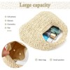 BEAFUP Women's Straw Shoulder Bag - Stylish Summer Beach Tote with Detachable Chain Strap, Ideal for Travel and Casual Use - 2 of 4