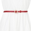 Allegra K Women's Plus Size Pearl Narrow Faux Leather Jeans Dresses Pants Adjustable Waist Belts 105cm/41.33" - 4 of 4