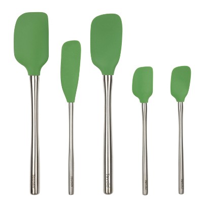 Tovolo 5pc Silicone/Stainless Steel Flex Core Spatula Set Pesto in