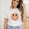 Simply Sage Market Women's Smiley Face Peaches Short Sleeve Graphic Tee - 2 of 2