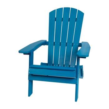 Flash Furniture Charlestown All-Weather Poly Resin Indoor/Outdoor Folding Adirondack Chair