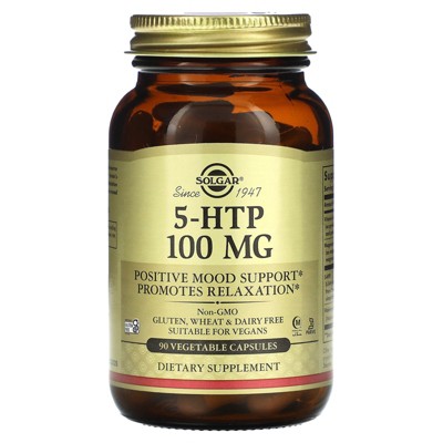 Solgar 5-HTP, 100 mg, 90 Vegetable Capsules