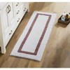 Hotel Bath Rug 100% Premium Cotton Tufted Weave Two Tone Reversible Bathroom Rug, Super Soft Absorbent, Machine Washable Bath Mat - 2 of 4