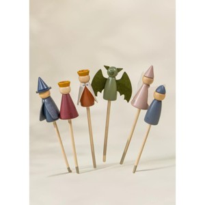 Coco Village - Set of 6 Wooden Puppets - 1 of 4