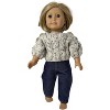 Doll Clothes Superstore Tweed Hand Knit Sweater Set For Boy Or Girl Cabbage Patch And Baby Dolls - 3 of 4
