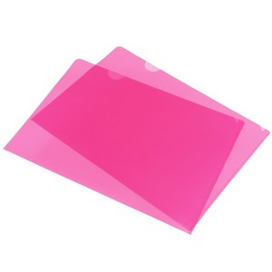 Unique Bargains L-Type A4 Clear Plastic File Folder 24 Pcs - 1 of 4