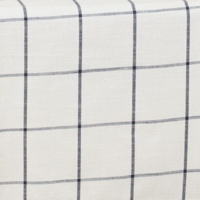 White and Black Cotton Windowpane Plaid Table Napkins Set of 4