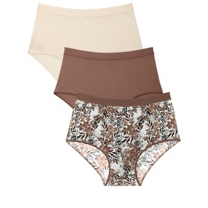 Catherines Cotton/Spandex Panty 3-Pack - 1 of 2