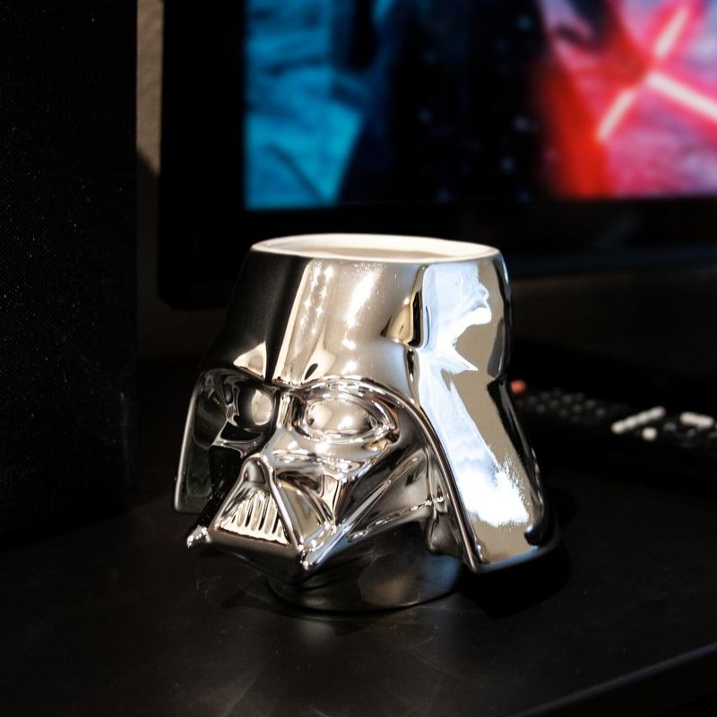 Surreal Entertainment StarWars Collectible | Star Wars Darth Vader Mug | Chrome Molded, 5 of 7
