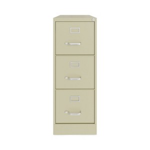 Alera Three-Drawer Economy Vertical File, Letter-Size File Drawers, 15" x 22" x 40.19", Putty - 1 of 1