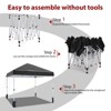 Pop Up Canopy, Commercial Instant Canopy Tent with One Push Setup, Easy Outdoor Sun Shade with Roller Bag - 4 of 4