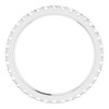 Pompeii3 1/2 Ct Lab Created Diamond EX3 Eternity Ring Womens Bad 14k White Gold - 2 of 4