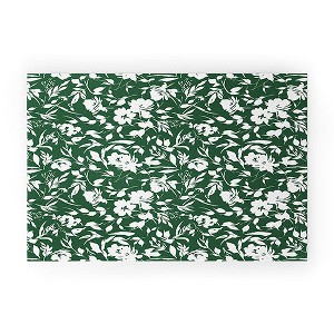 Marta Barragan Camarasa Monochrome wild garden Looped Vinyl Welcome Mat - Society6 - 1 of 2