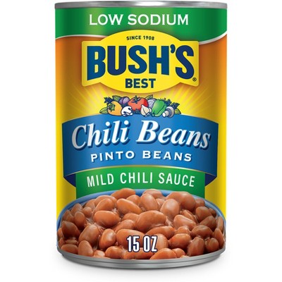 Bush's Best Low Sodium Pinto Chili Beans - 15oz