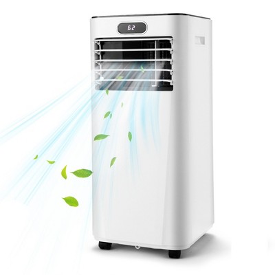 Tangkula 3-in-1 Portable Air Conditioner 8000 BTU ASHRAE AC Unit Air Cooler w/ 24H Timer White