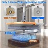 Spin Mop and Bucket System Includes Dual Compartment Mop Bucket 4Pcs Thick Washable Microfiber Mop Pads for Home Cleaning - 3 of 4