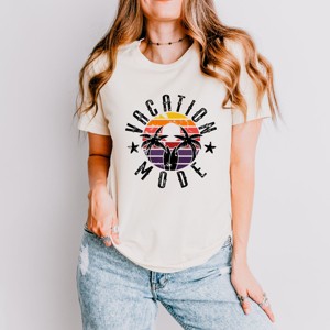 Simply Sage Market Vacation Mode Circle Short Sleeve Tee - 1 of 4