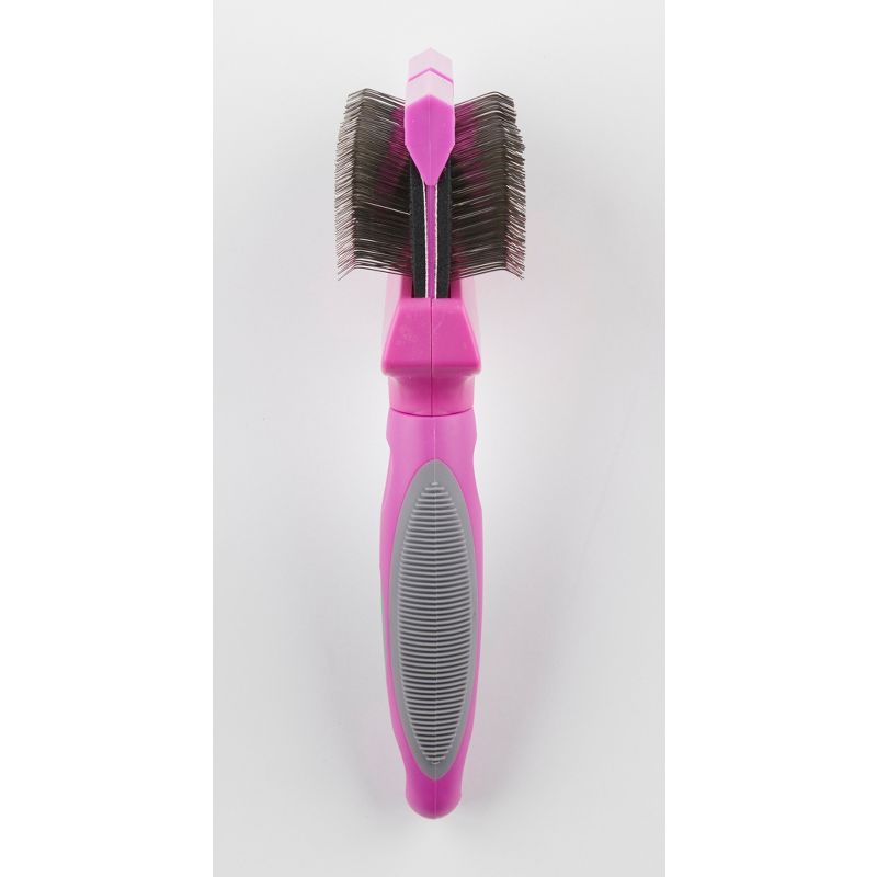 Groomer Essentials Flexible Slicker Brush - Double/Medium Firm, 4 of 5