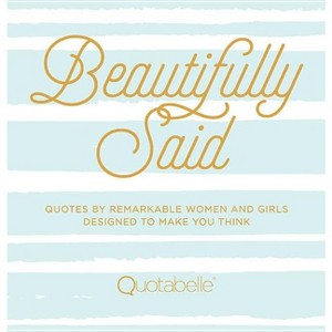 Beautifully Said - (Everyday Inspiration) by  Quotabelle & Pauline Weger & Alicia Williamson (Hardcover) - 1 of 1