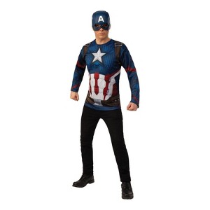 Halloween Adult Avengers Captain America Halloween Costume Top XL, Men