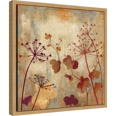 Wild Field I Autumn Botanic-Inspired Framed Canvas Art