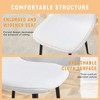 Set of 4 Dining Chairs Dinner Chairs Armless Chairs Accent Chairs with with Metal Legs - Modernluxe - 4 of 4