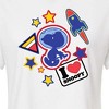 Women's - Peanuts - Space Snoopy Flair Cropped Graphic T-Shirt - 2 of 4