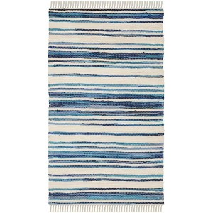 Rag Rug RAR126 Hand Woven Indoor Rugs - Safavieh - 1 of 4