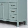 Mshliw Modern 36 Inch Bathroom Vanity with Sink, MDF Cabinet with Storage Drawers, Freestanding, White Ceramic Basin - 2 of 4