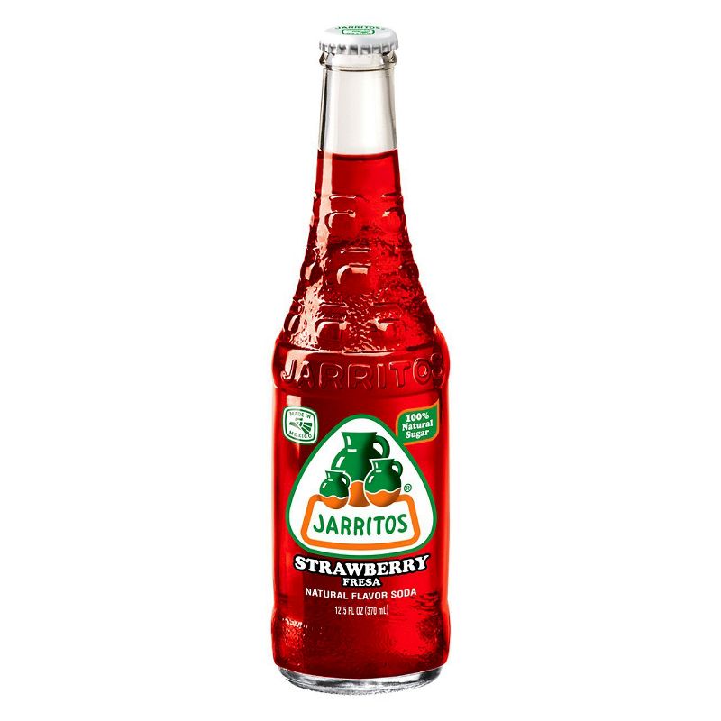 Jarritos Strawberry Soda - 12.5 fl oz Glass Bottle, 1 of 4